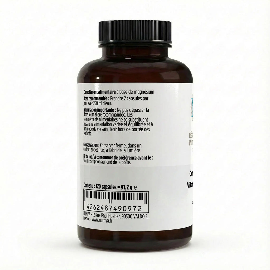 Magnésium Complexe 6x + B6 - 120 gélules vegan ChanceToBrand