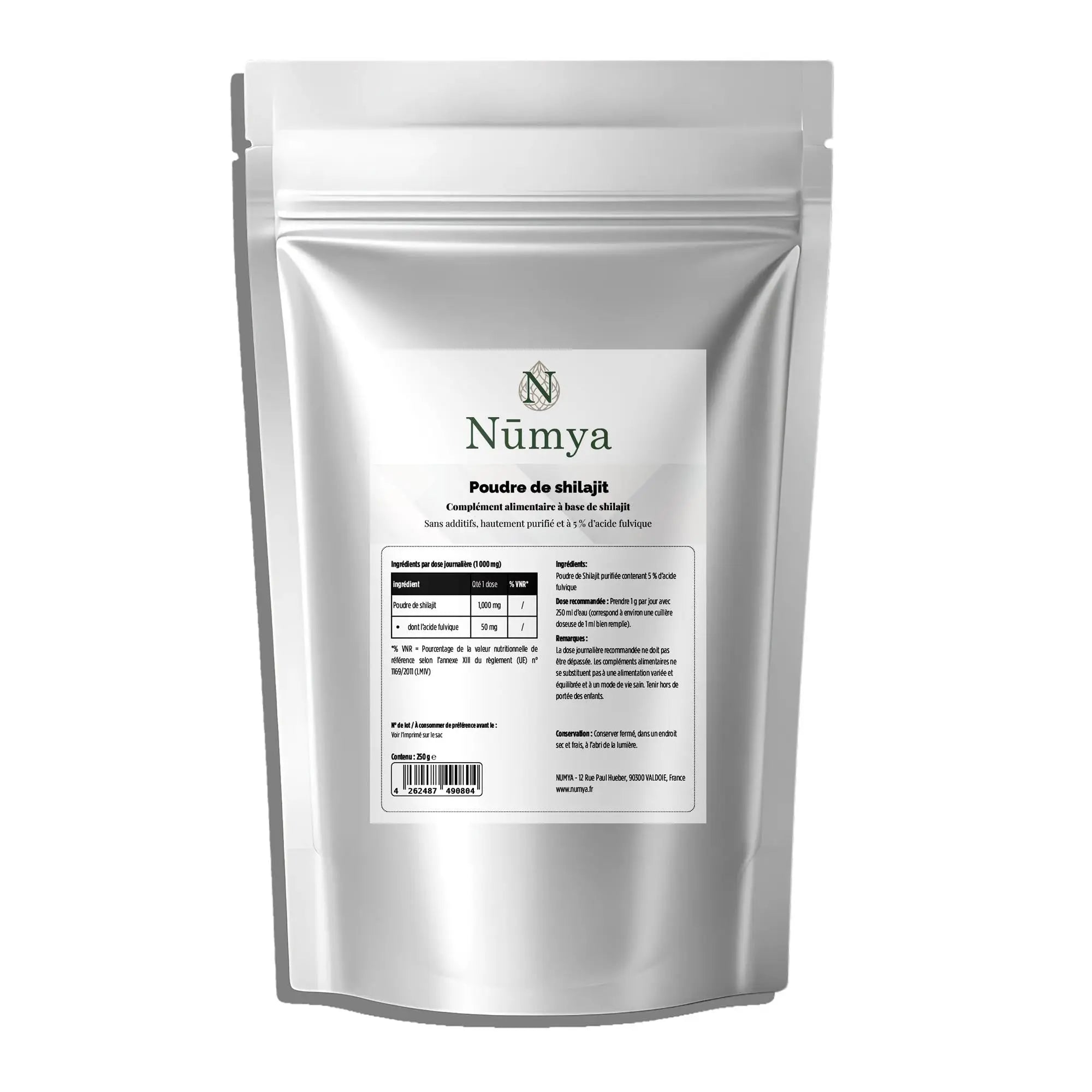 Shilajit Poudre - 5% Acide Fulvique - 250g ChanceToBrand