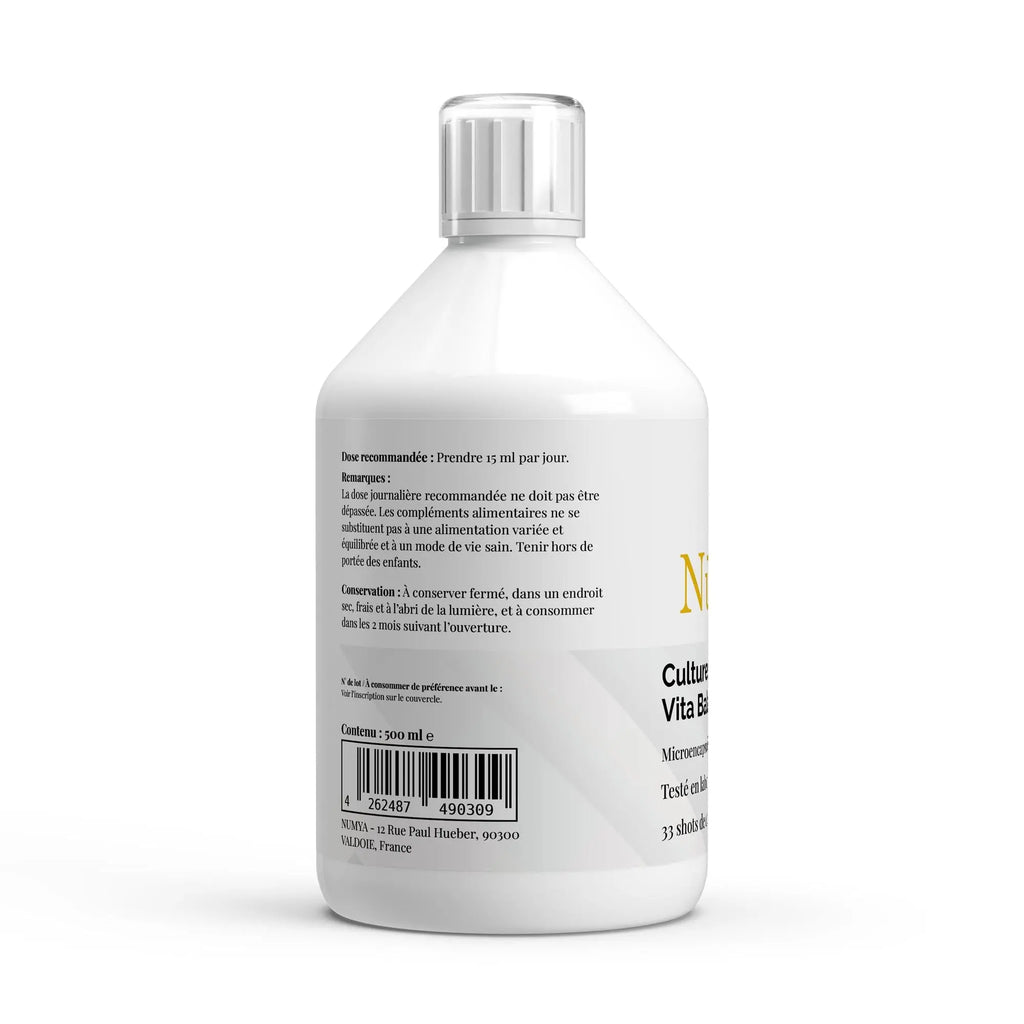 Vita Balance PLUS+ Cultures Bactériennes - 33 Shots vegan Citron - 500 ml ChanceToBrand