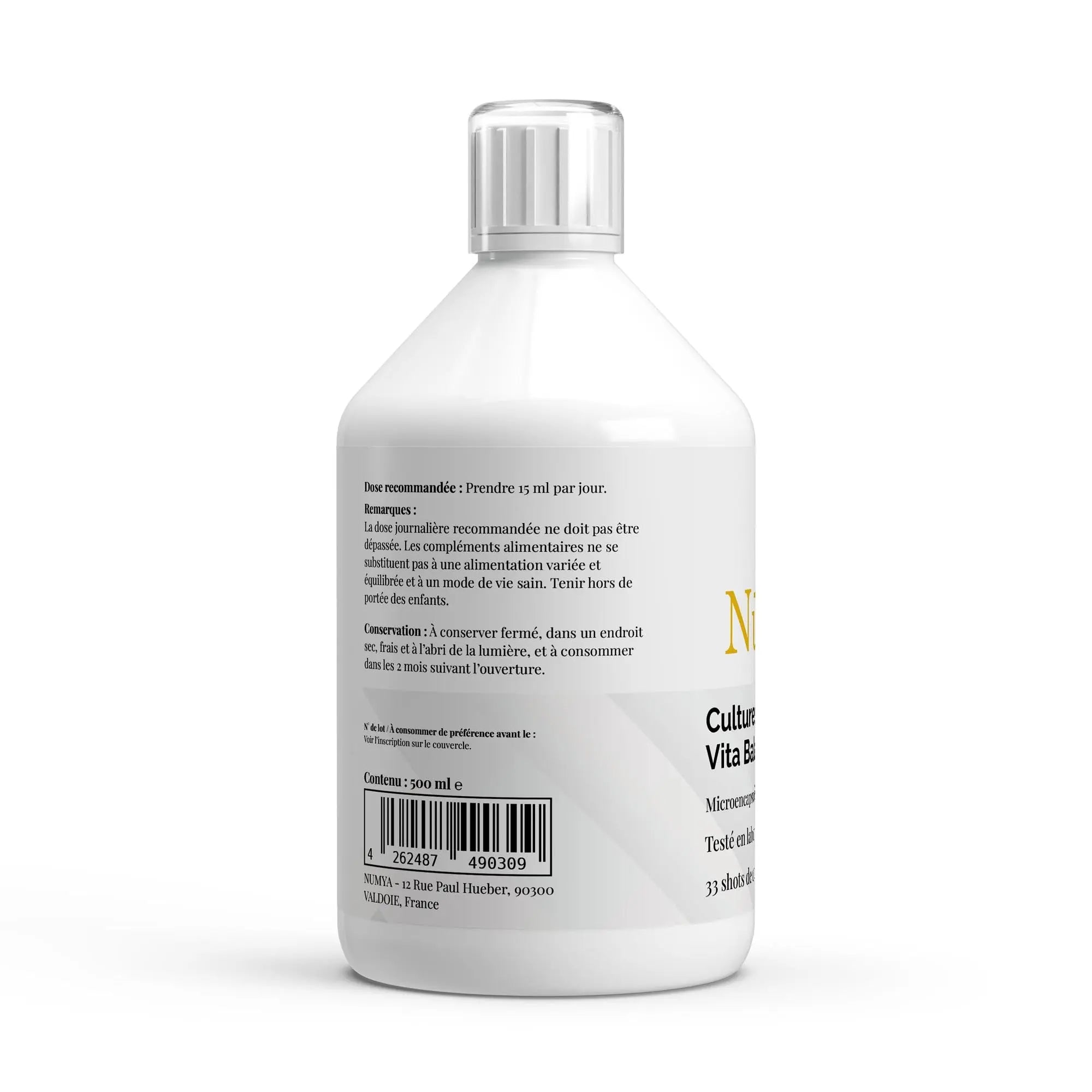Vita Balance PLUS+ Cultures Bactériennes - 33 Shots vegan Citron - 500 ml ChanceToBrand