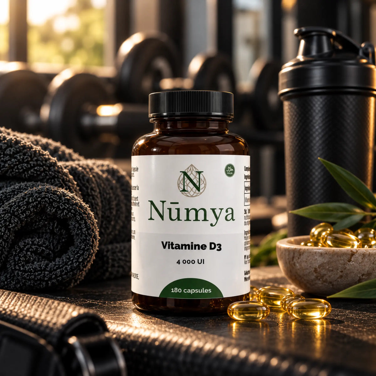 Vitamine D3 4000 UI - 180 Capsules Halal Nūmya