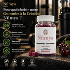 Gummies créatine cerise - 90 gummies vegan Nūmya