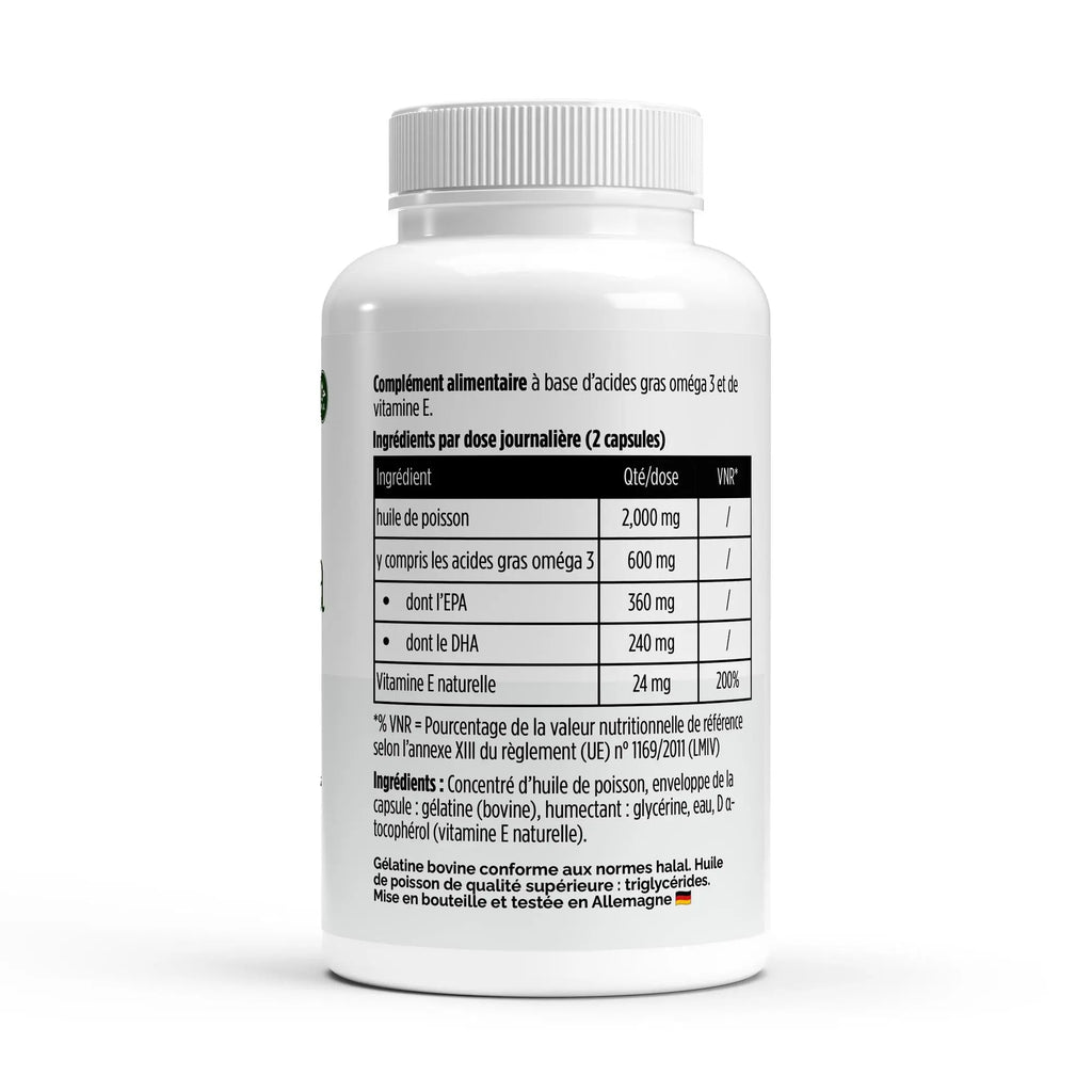 Oméga 3 Triglycérides 18/12 - 120 Capsules Halal Nūmya