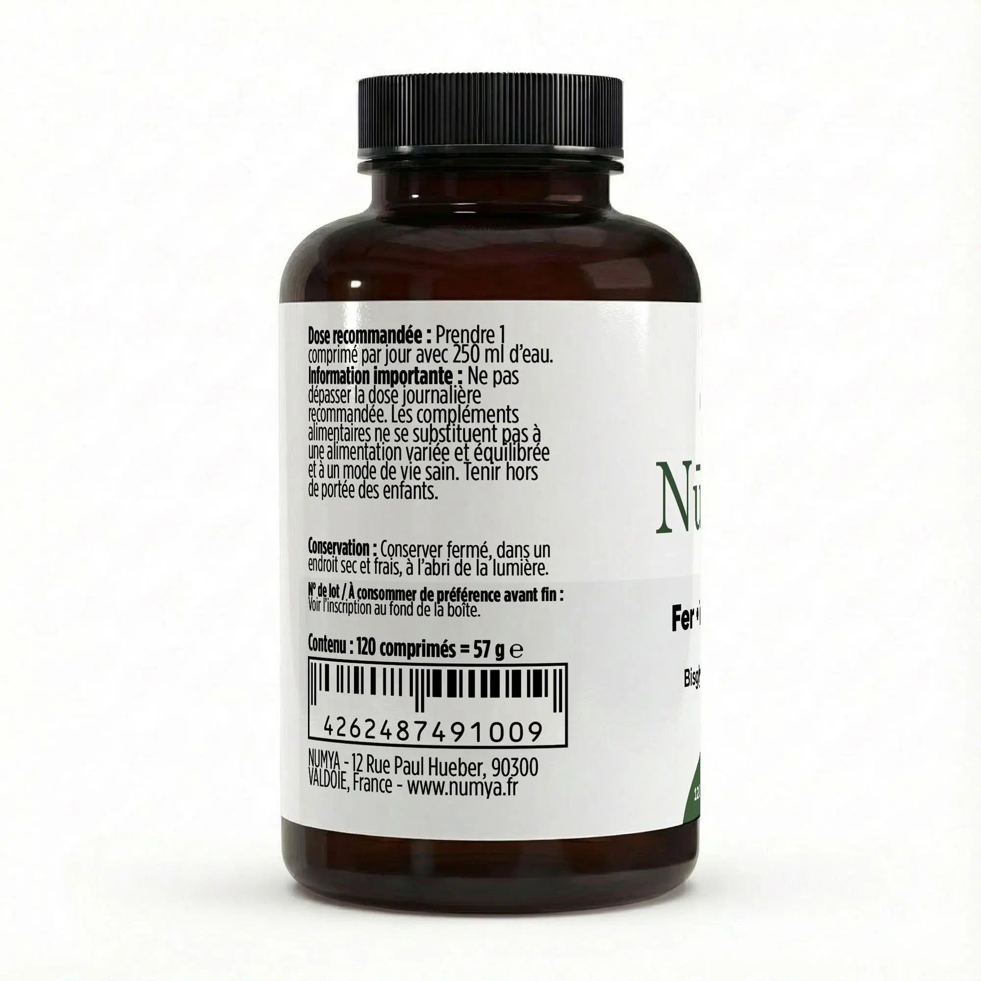 Fer + Vitamine C - 120 comprimés vegan ChanceToBrand