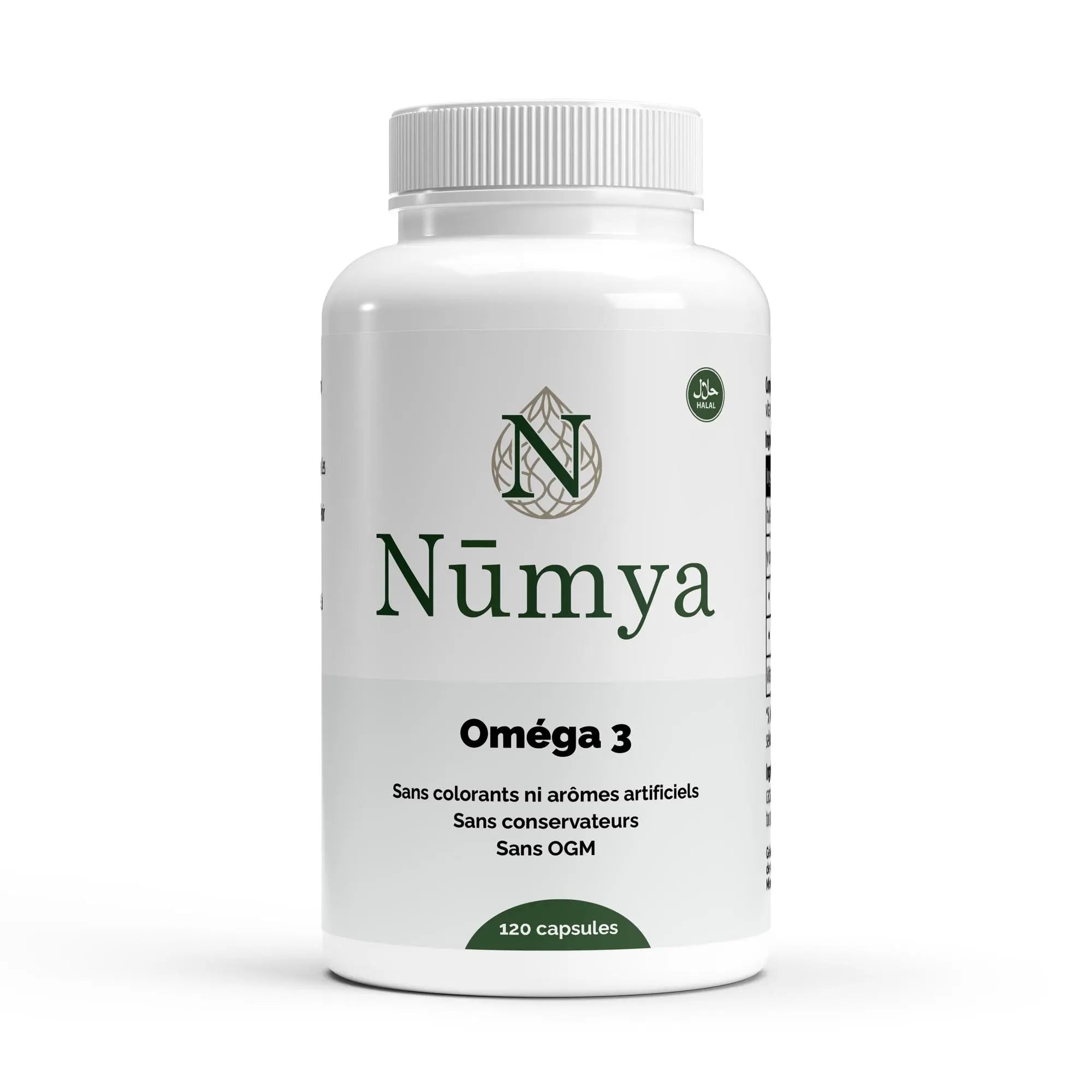 Oméga 3 Triglycérides 18/12 - 120 Capsules Halal Nūmya