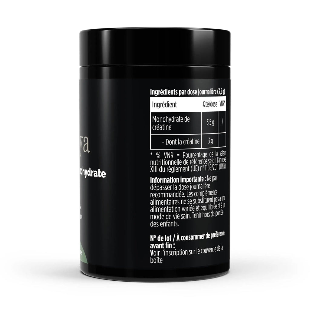 Créatine Monohydrate 100% Pure - 500 g Vegan Nūmya