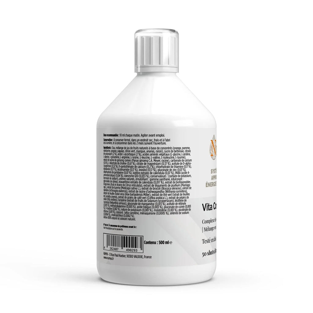 Vita Complete PLUS+ 50 Shots vegan - Orange Fraîche - 500 ml - Certifié halal ChanceToBrand