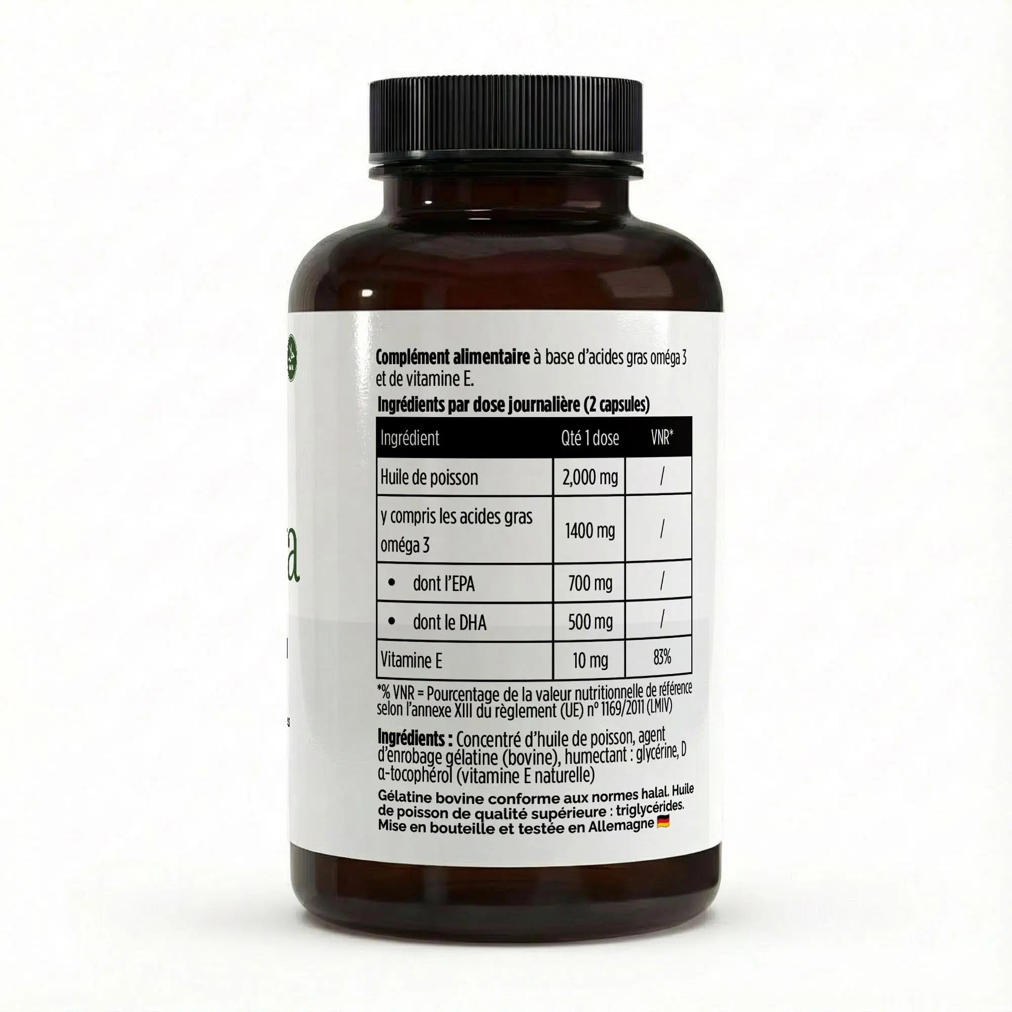 Oméga 3 Max 35/25 - 120 Softgels Certifié Halal Nūmya