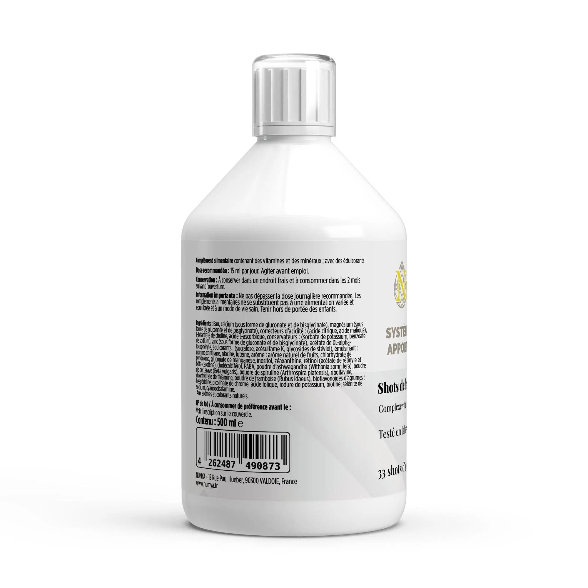 Multivitamines Basic Shots Plus+ - 500 ml - Certifié halal ChanceToBrand