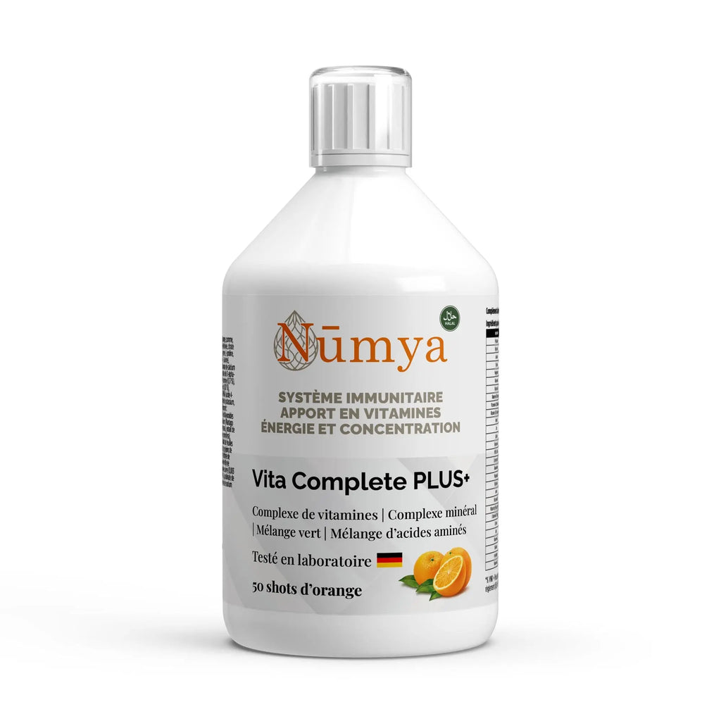 Vita Complete PLUS+ 50 Shots vegan - Orange Fraîche - 500 ml - Certifié halal ChanceToBrand