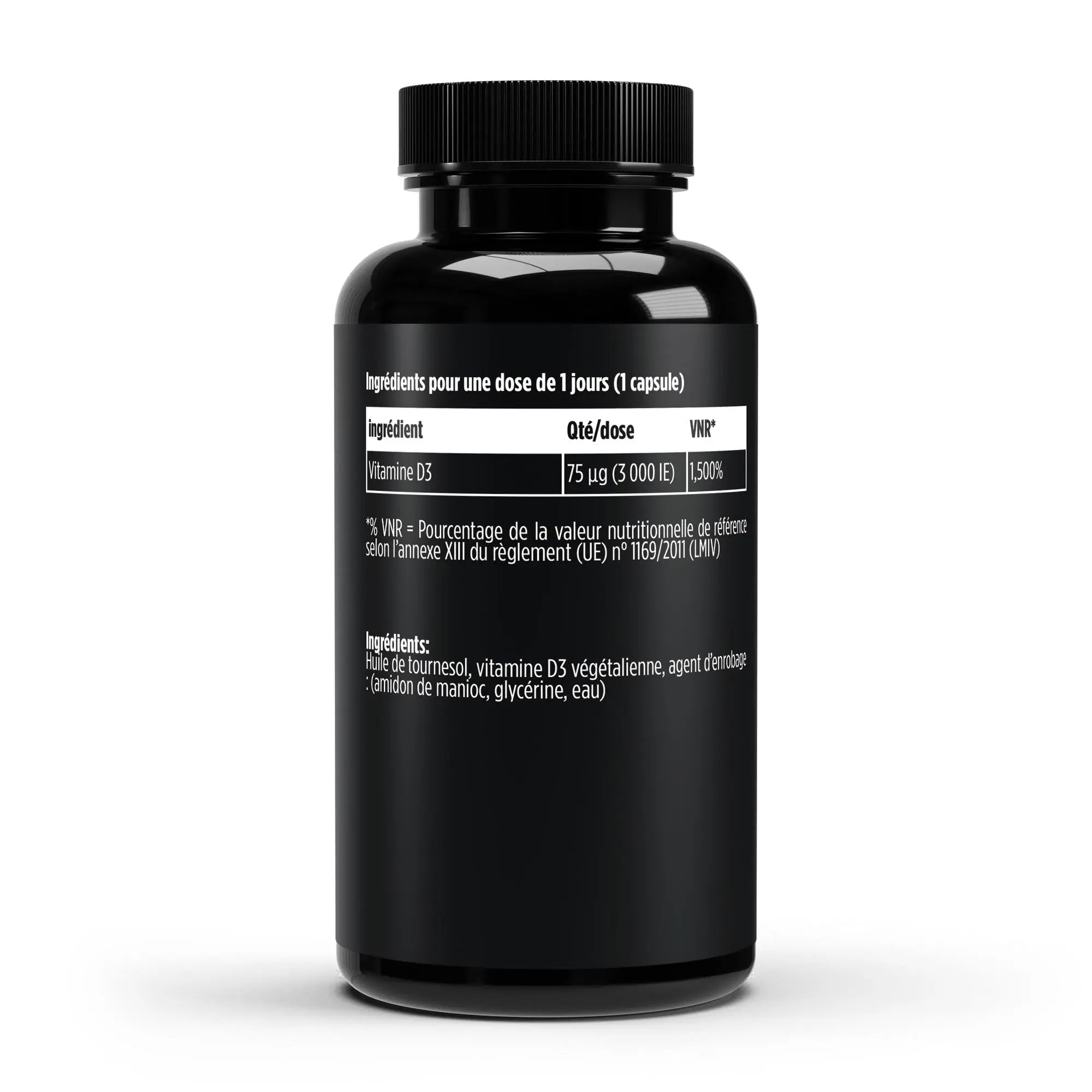 Vitamine D3 3000 UI - 60 Softgels vegan Nūmya