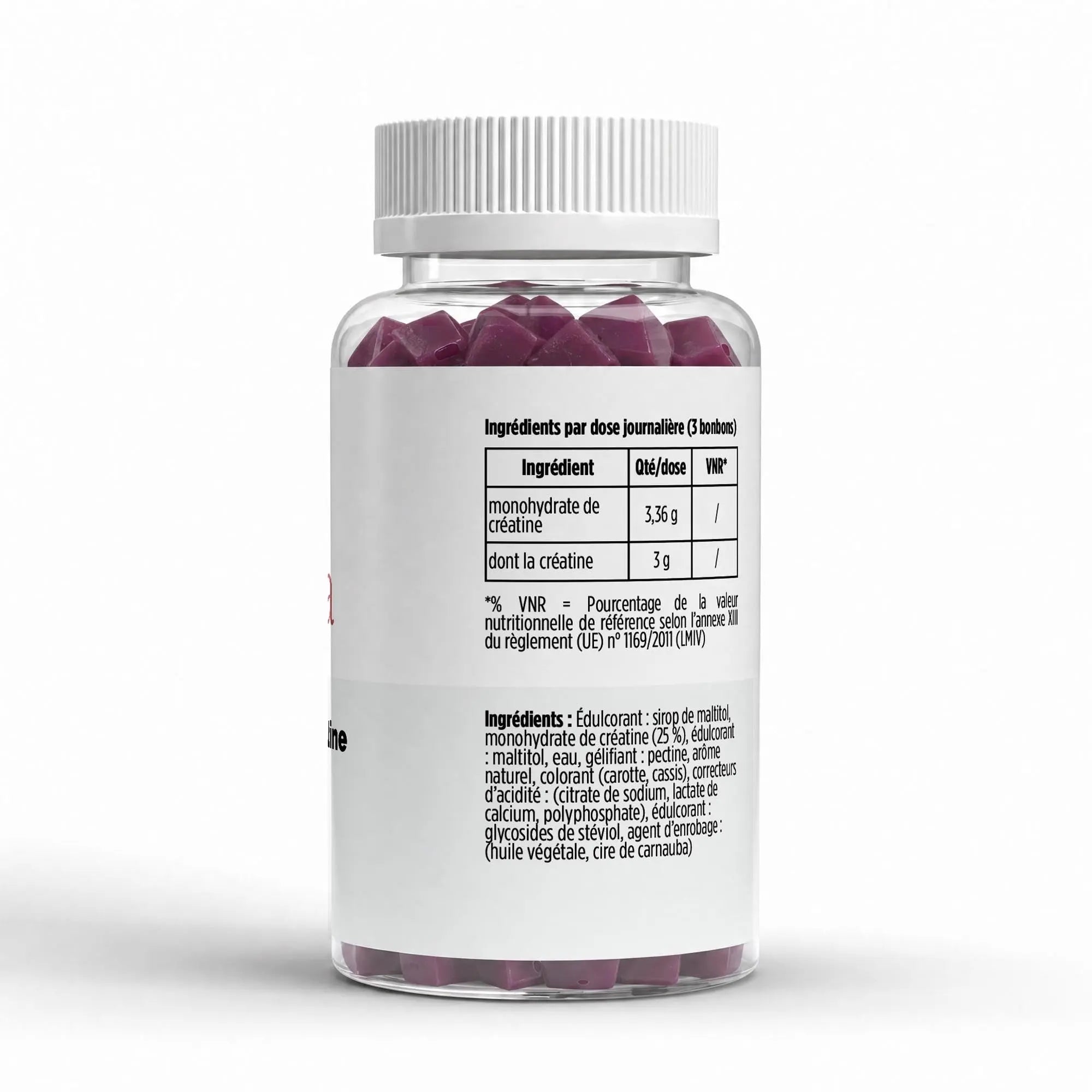 Gummies à la Créatine - Cerise - 90 Gommes Vegan Nūmya