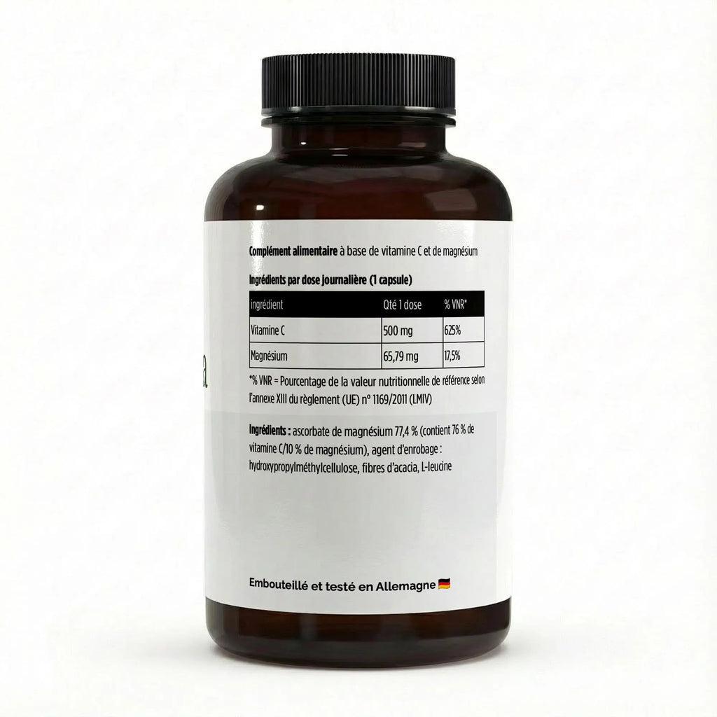 Vitamine C tamponnée 500 mg + Magnésium - 240 gélules ChanceToBrand