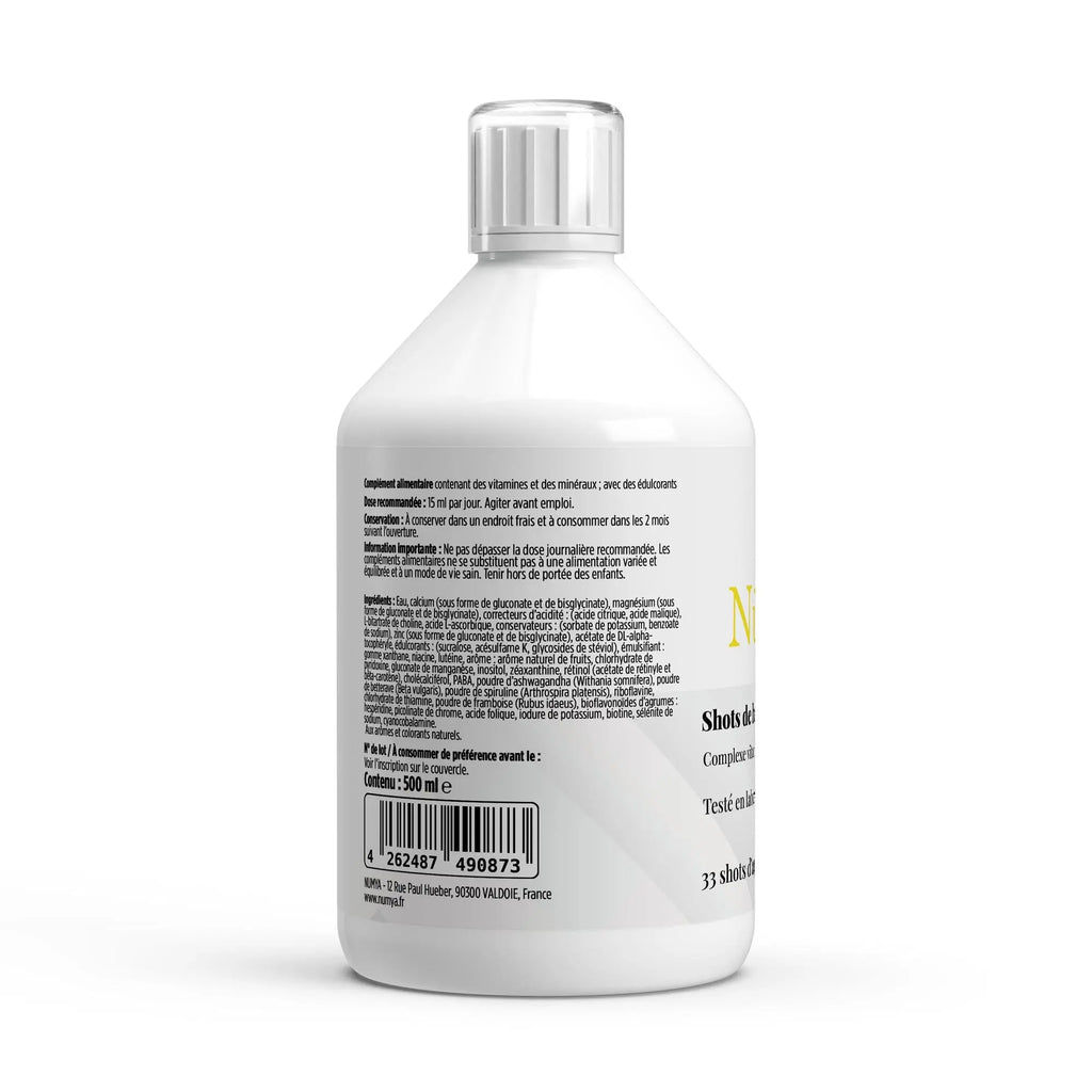 Multivitamines Basic Shots Plus+ - 500 ml - Certifié halal ChanceToBrand