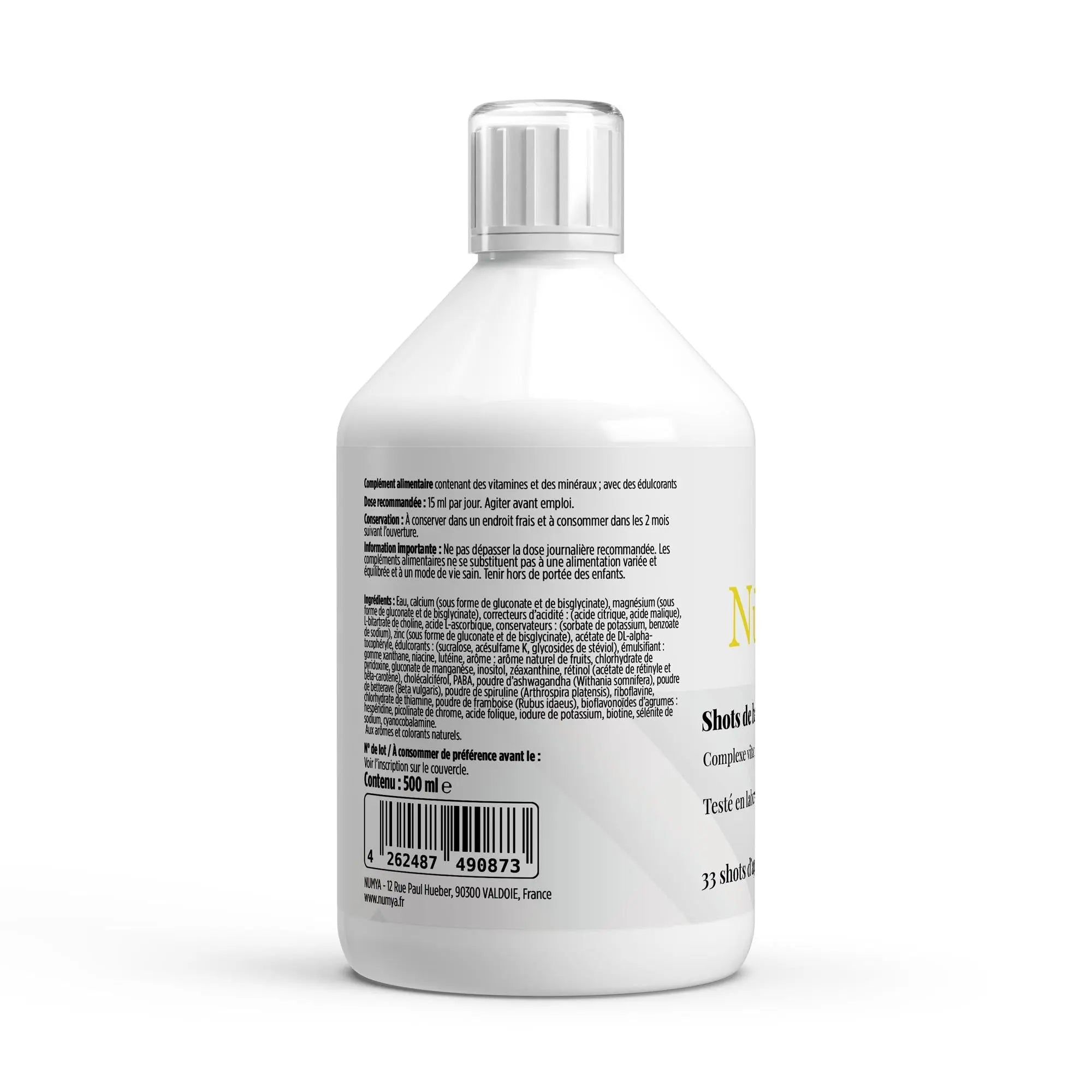 Multivitamines Basic Shots Plus+ - 500 ml - Certifié halal ChanceToBrand
