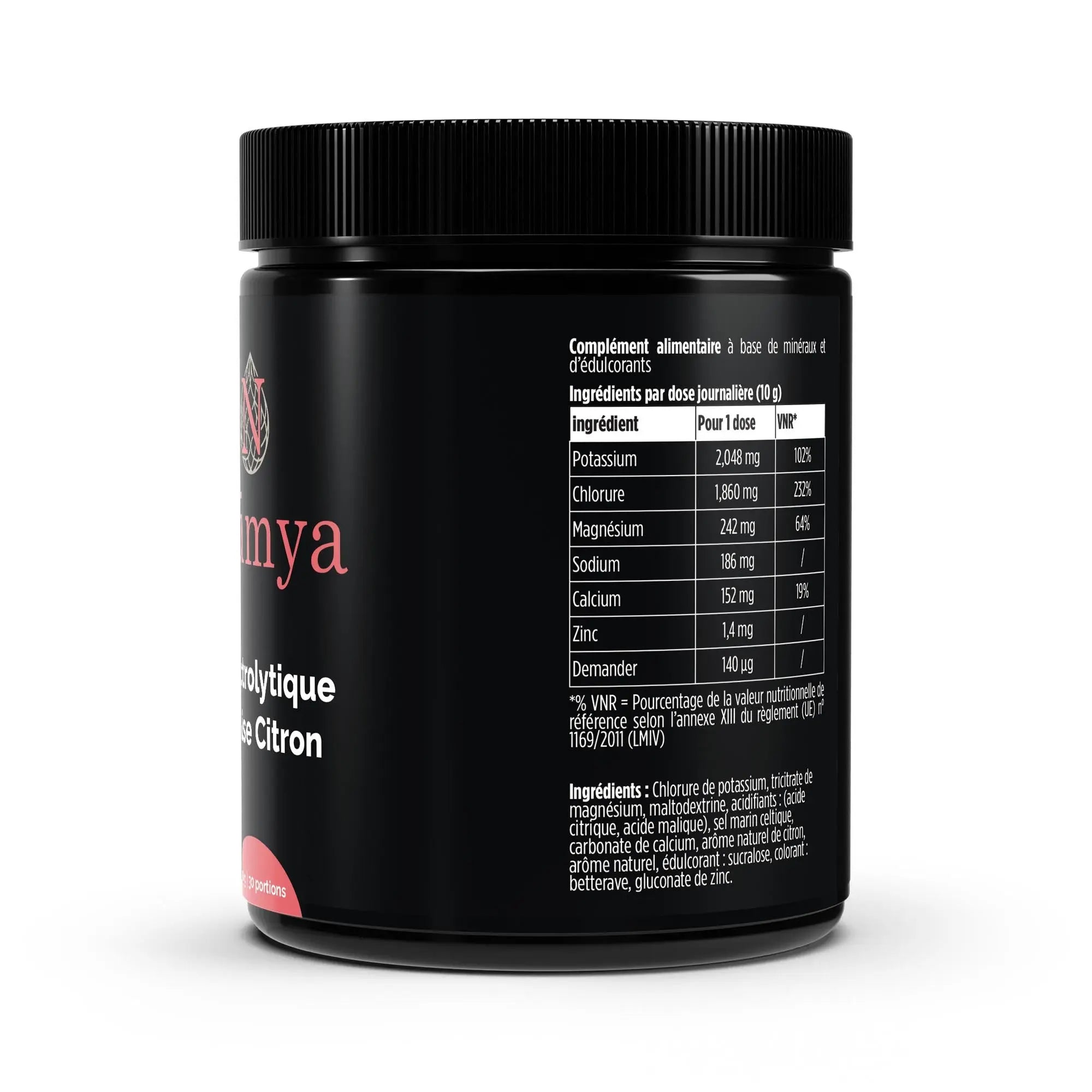 Électrolytes en Poudre Fraise Citron - 300 g Nūmya