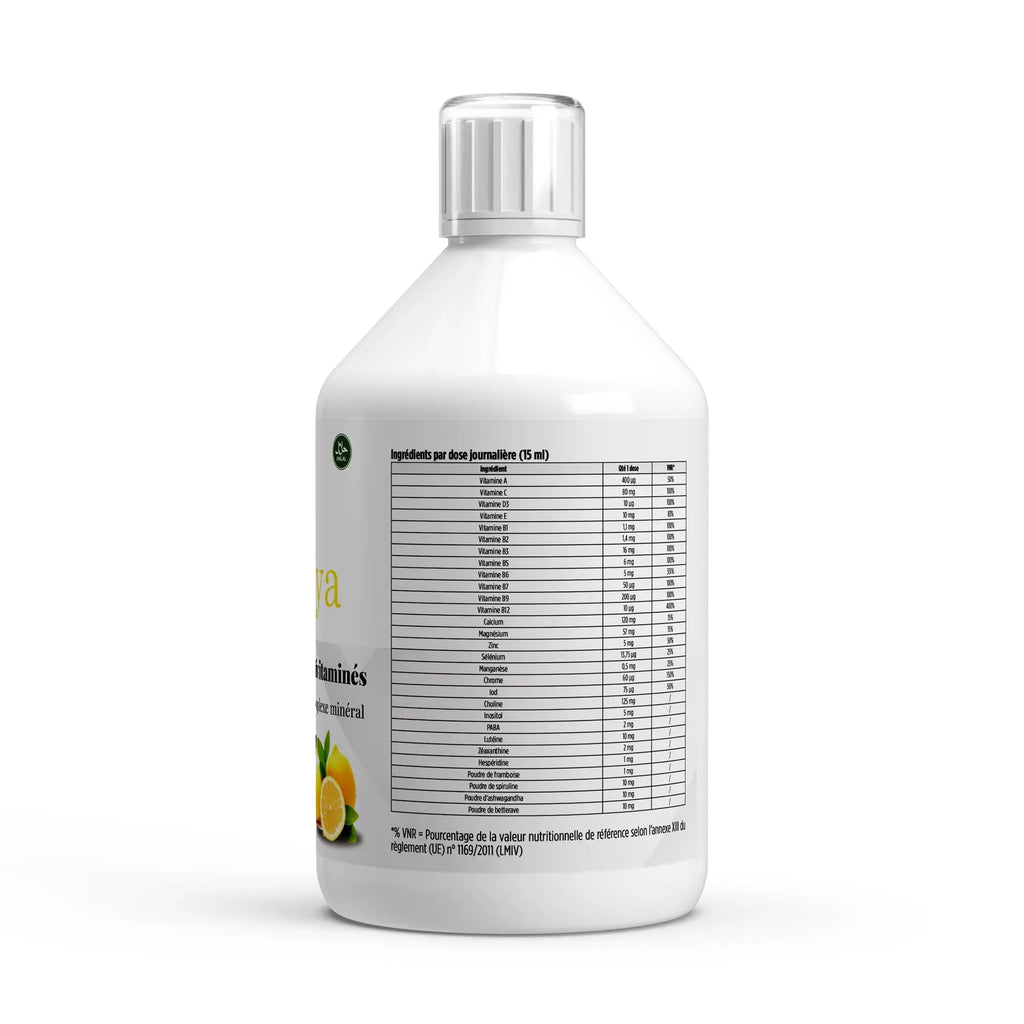 Multivitamines Basic Shots Plus+ - 500 ml - Certifié halal Nūmya