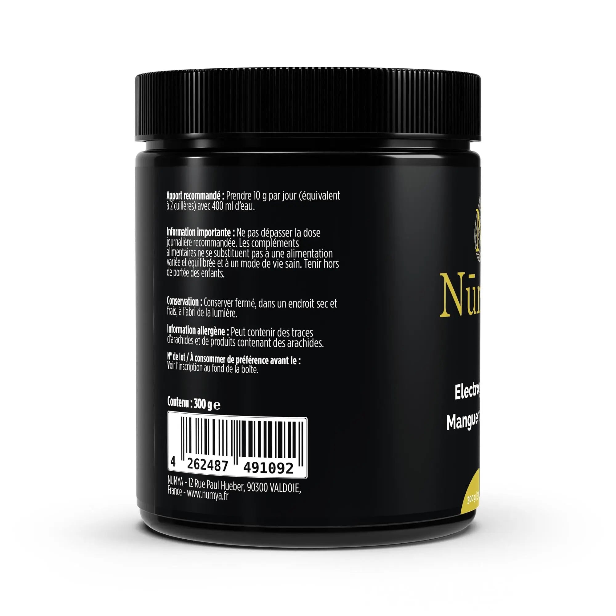 Électrolytes en Poudre Mangue Tropicale - 300 g Nūmya