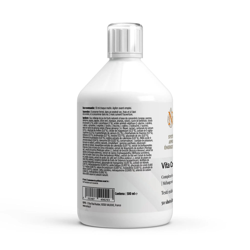 Vita Complete PLUS+ 50 Shots vegan - Orange Fraîche - 500 ml - Certifié halal ChanceToBrand