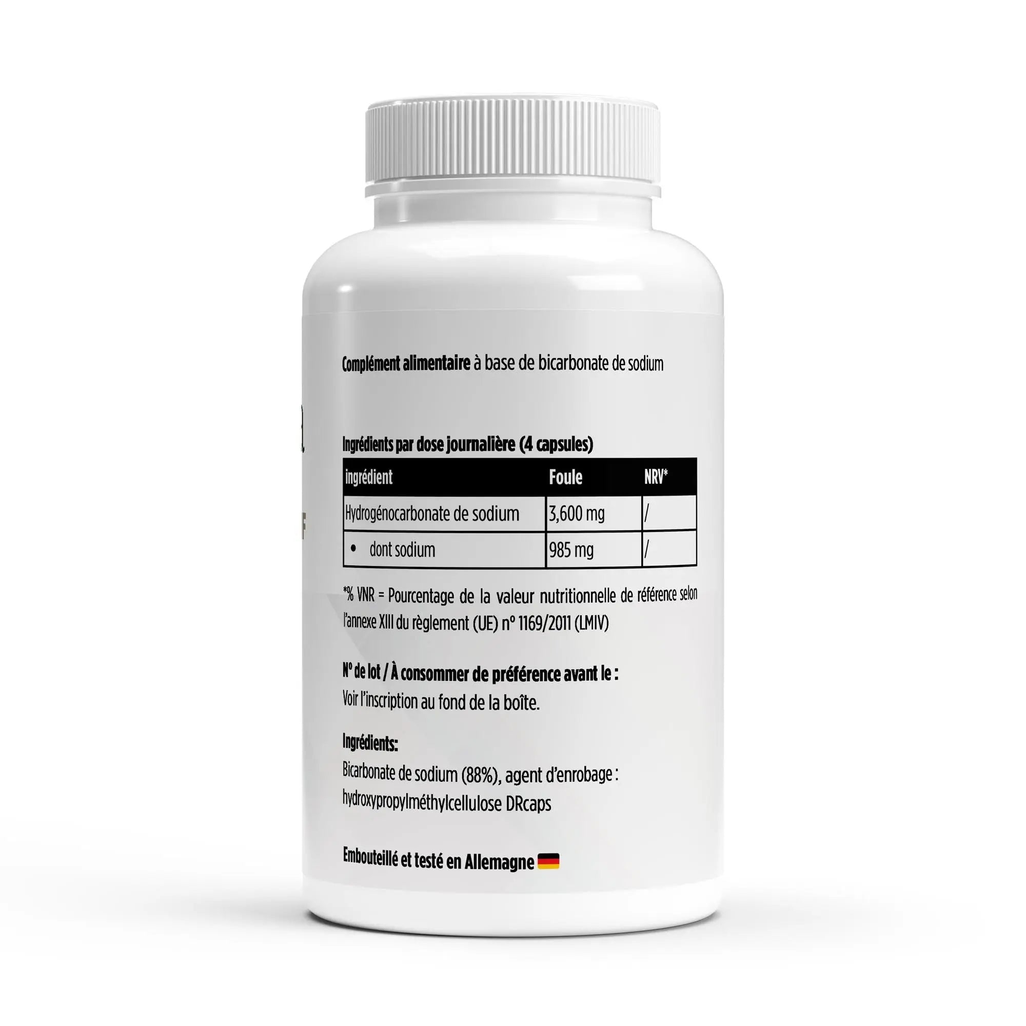 Bicarbonate de Soude Gastrorésistant - 120 gélules ChanceToBrand