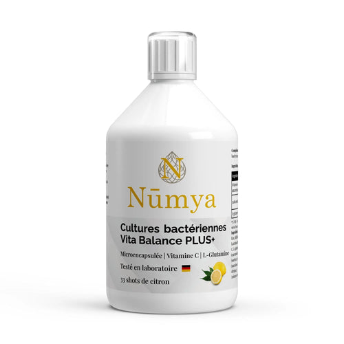 Vita Balance PLUS+ Cultures Bactériennes - 33 Shots vegan Citron - 500 ml ChanceToBrand
