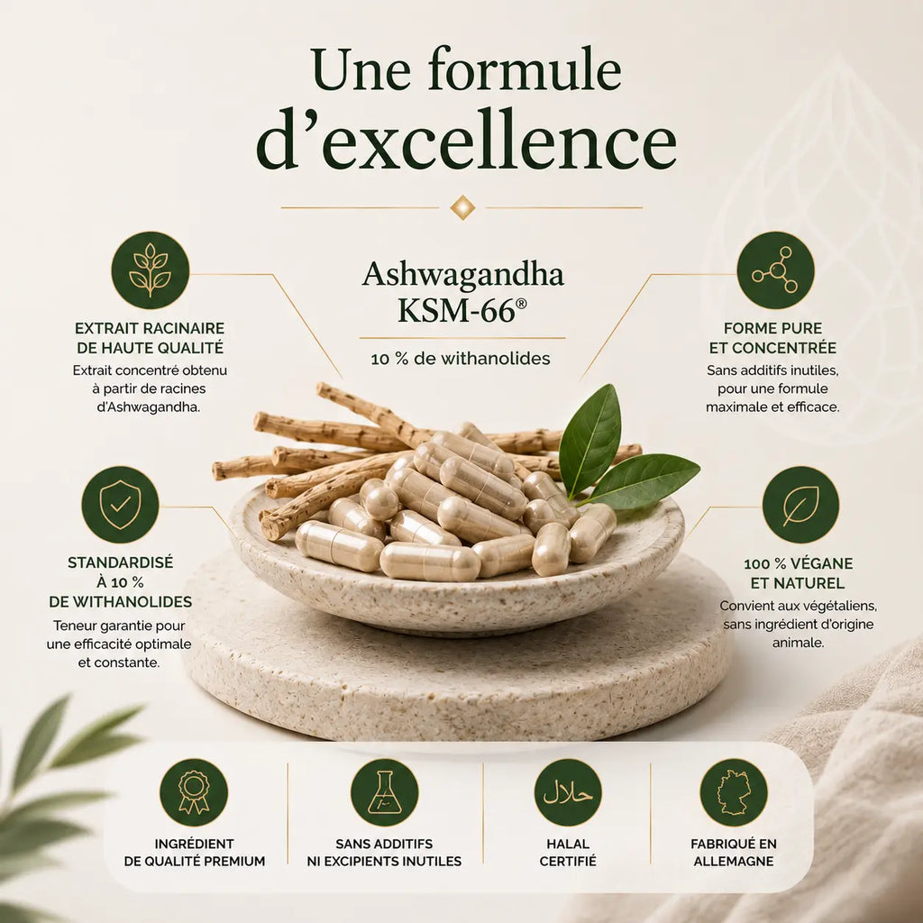 Ashwagandha (10% Withanolides) - 90 gélules vegan ChanceToBrand