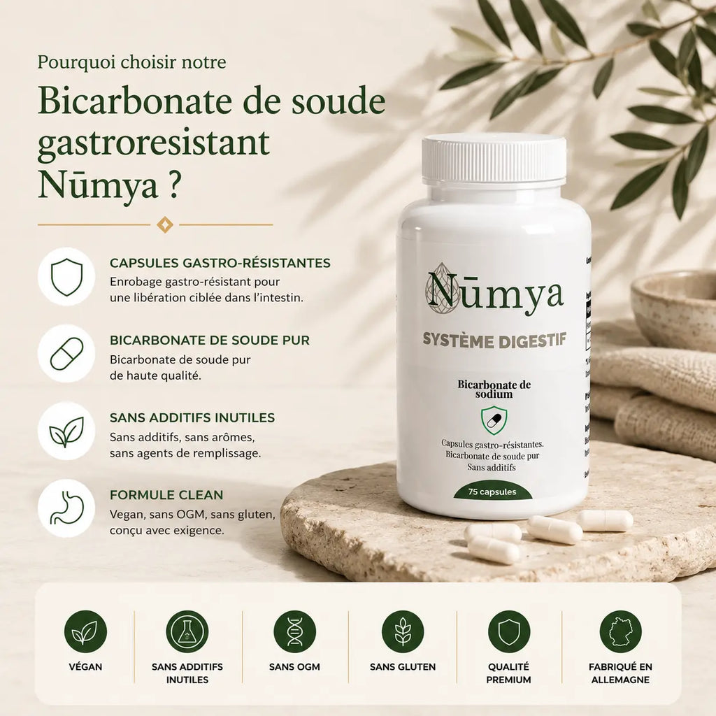 Bicarbonate de Soude Gastrorésistant - 120 gélules ChanceToBrand