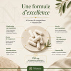 Magnésium Complexe 5x + B6 - 120 gélules vegan Nūmya