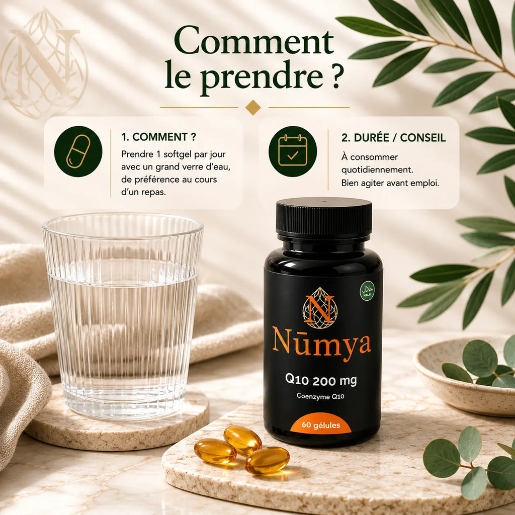 Coenzyme Q10 200 mg - 60 Softgels Certifié Halal ChanceToBrand