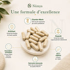 Complexe Chardon-Marie Artichaut Pissenlit - 120 gélules Nūmya