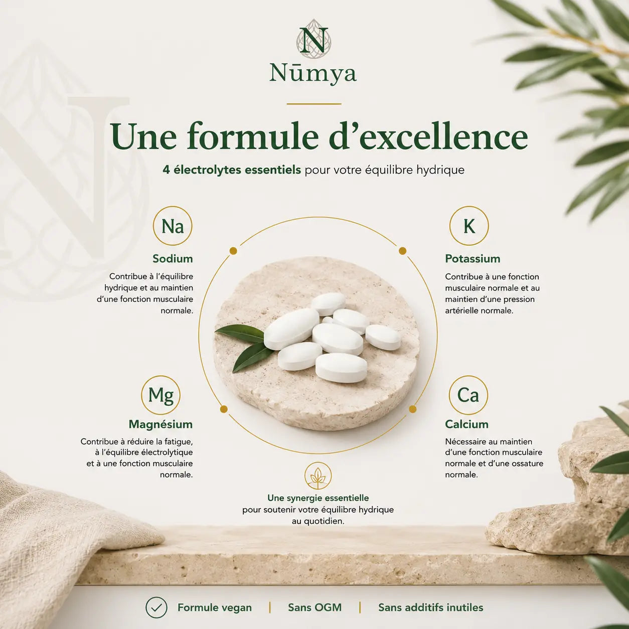 Complexe Électrolytes - 120 comprimés vegan Nūmya
