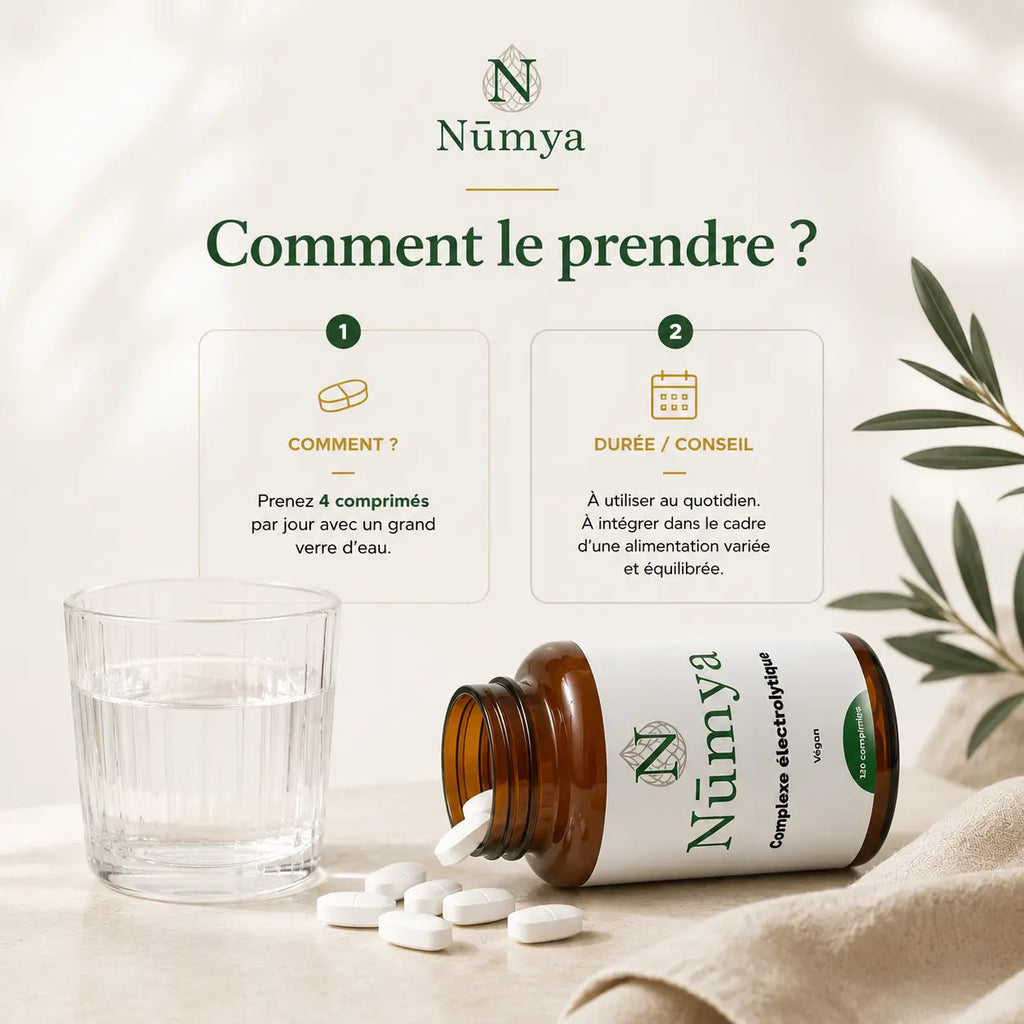 Complexe Électrolytes - 120 comprimés vegan Nūmya
