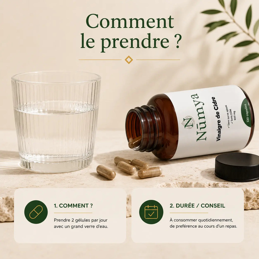 Extrait de Vinaigre de Cidre (600 mg/gélule) - 120 gélules vegan ChanceToBrand