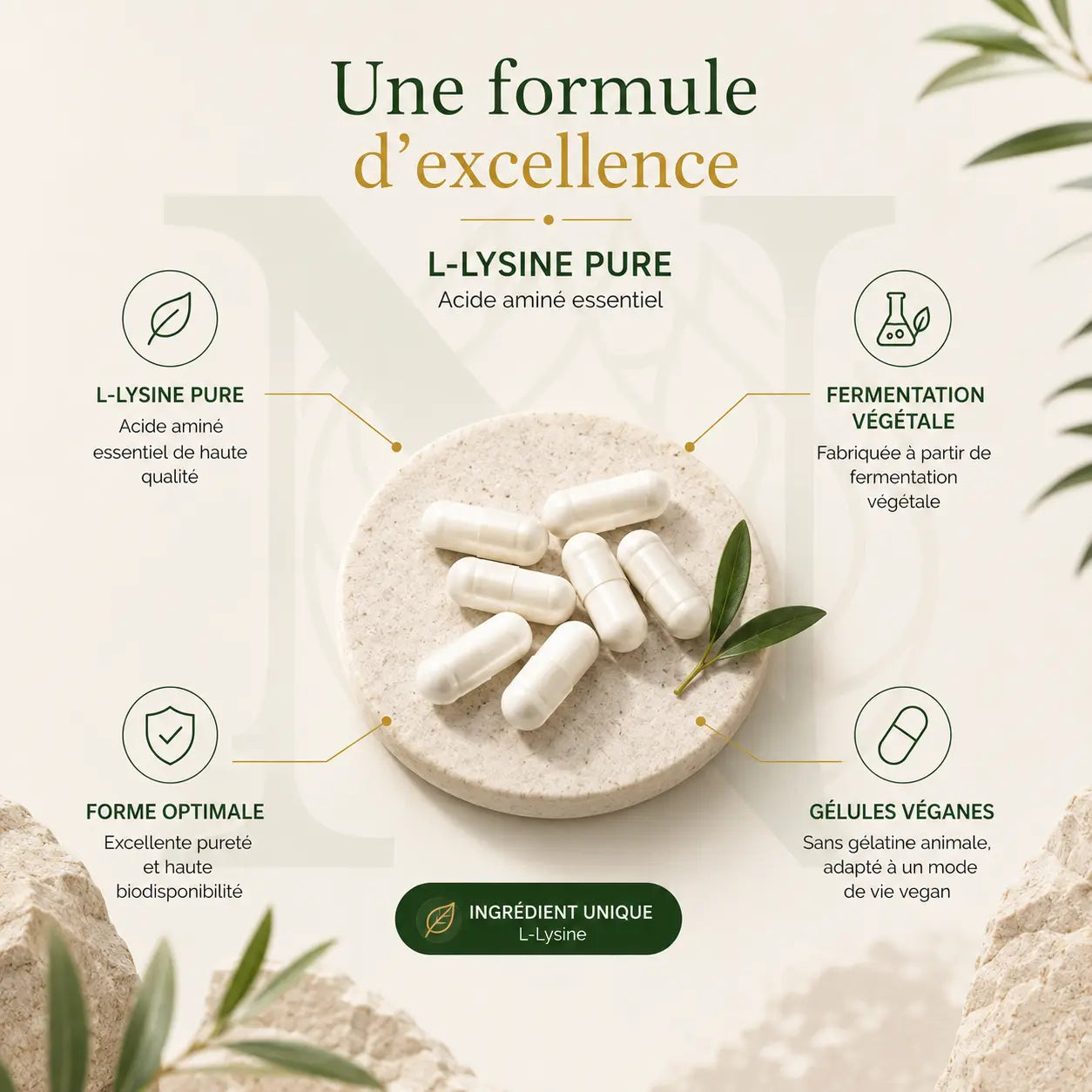 L-Lysine - 100 gélules Nūmya