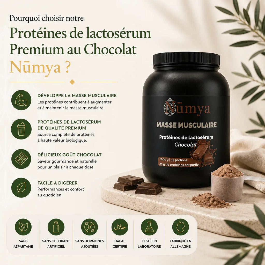 Protéines de lactosérum premium au chocolat - 1 000 g ChanceToBrand