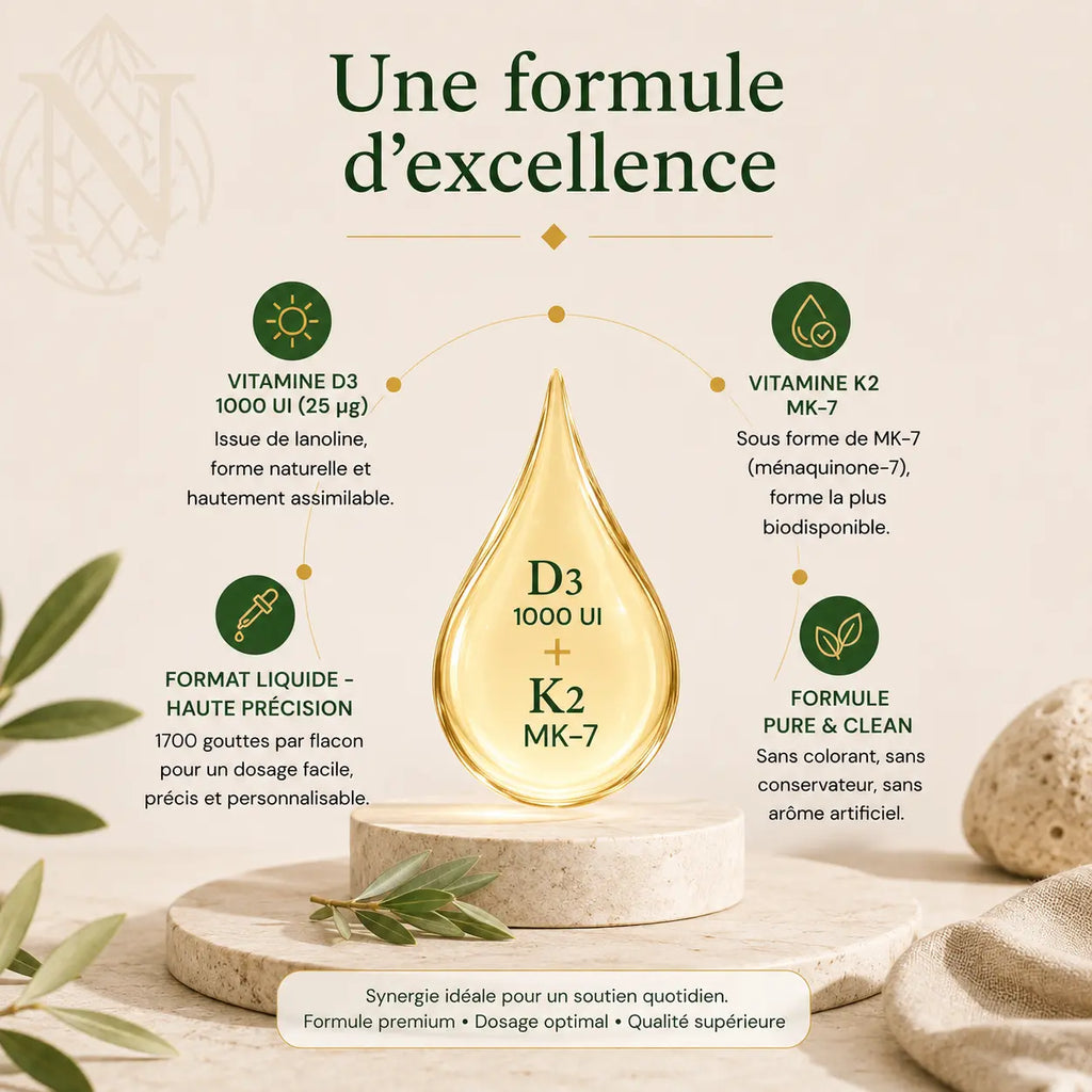 Vitamine D3 + K2 - 1700 Gouttes (1000 I.E.) - 50ml ChanceToBrand