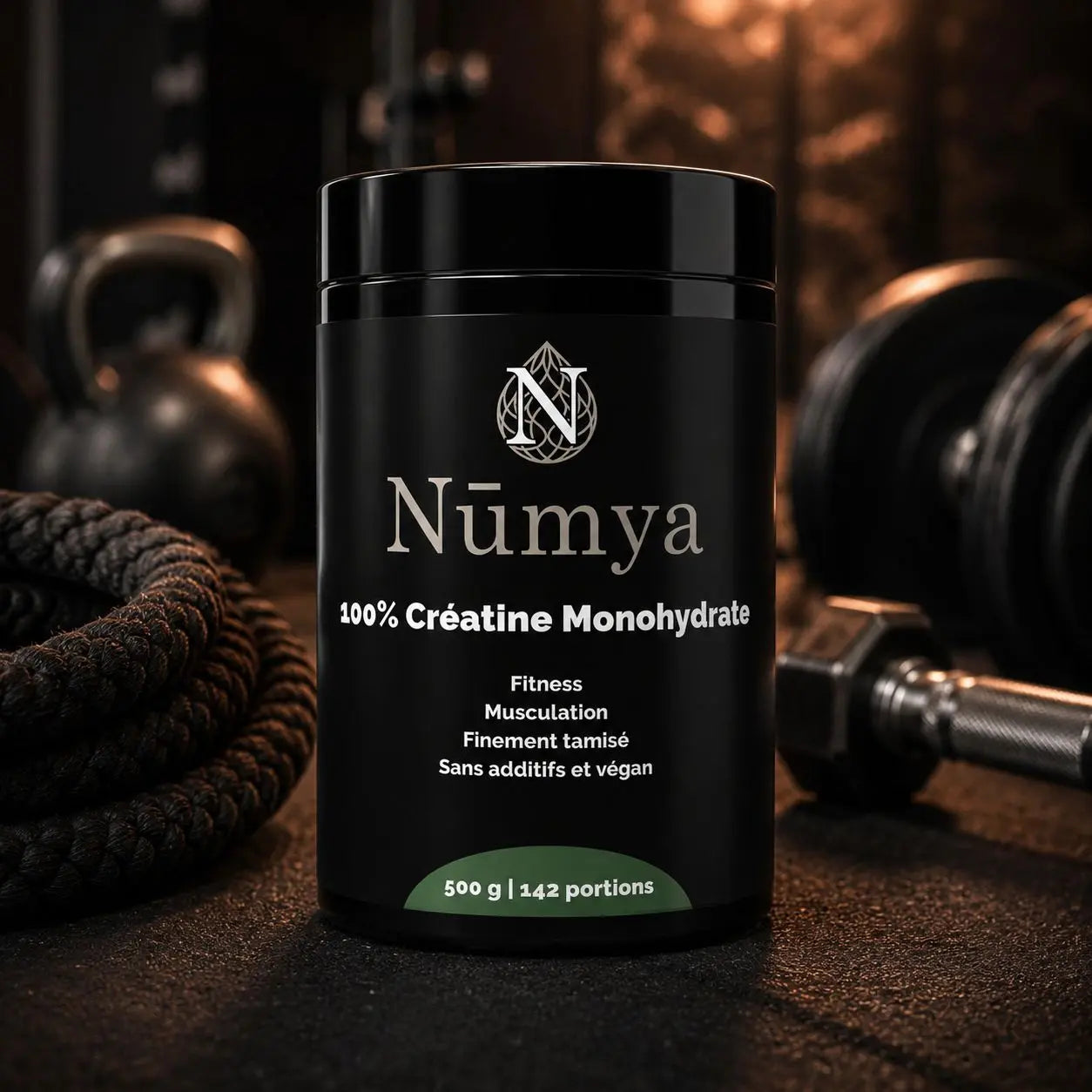 Créatine Monohydrate 100% Pure - 500 g Vegan Nūmya