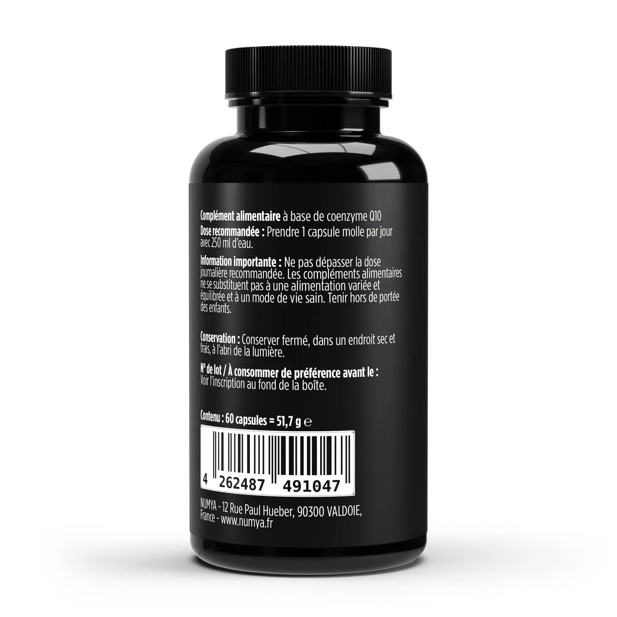 Coenzyme Q10 200 mg - 60 Softgels Certifié Halal ChanceToBrand