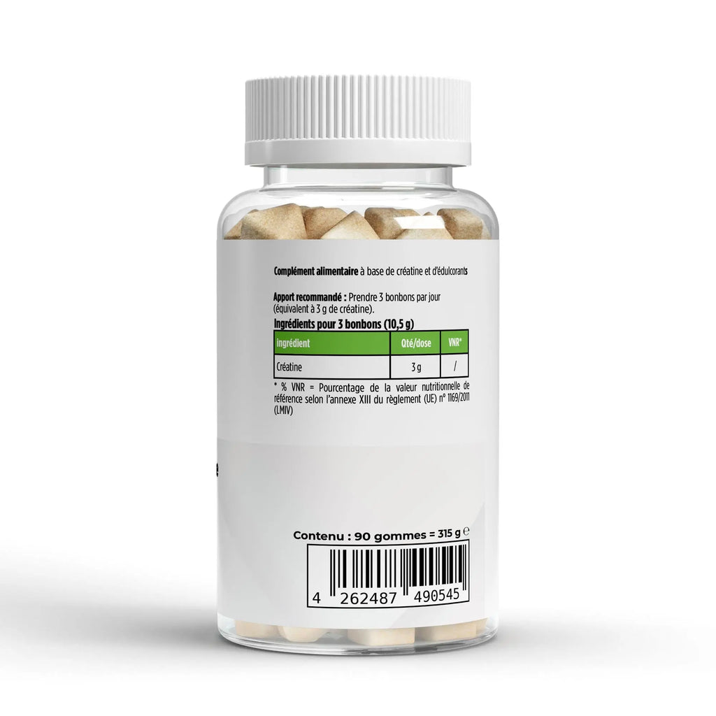 Gummies à la Créatine - Pomme - 90 Gommes Vegan Nūmya