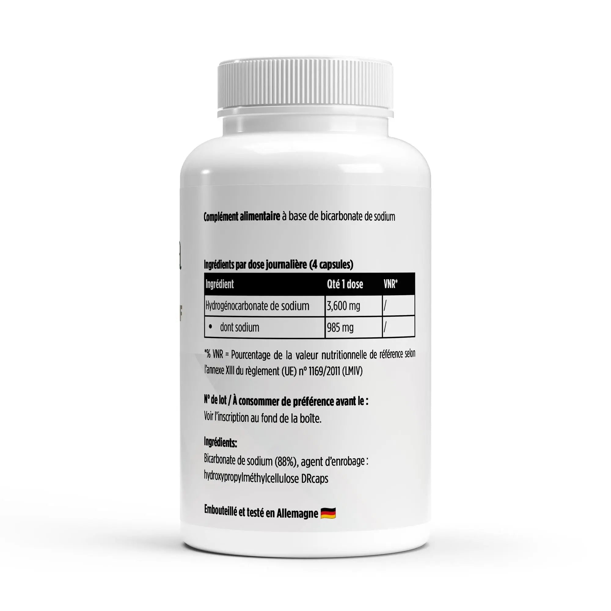 Bicarbonate de Soude Gastrorésistant - 120 gélules Nūmya