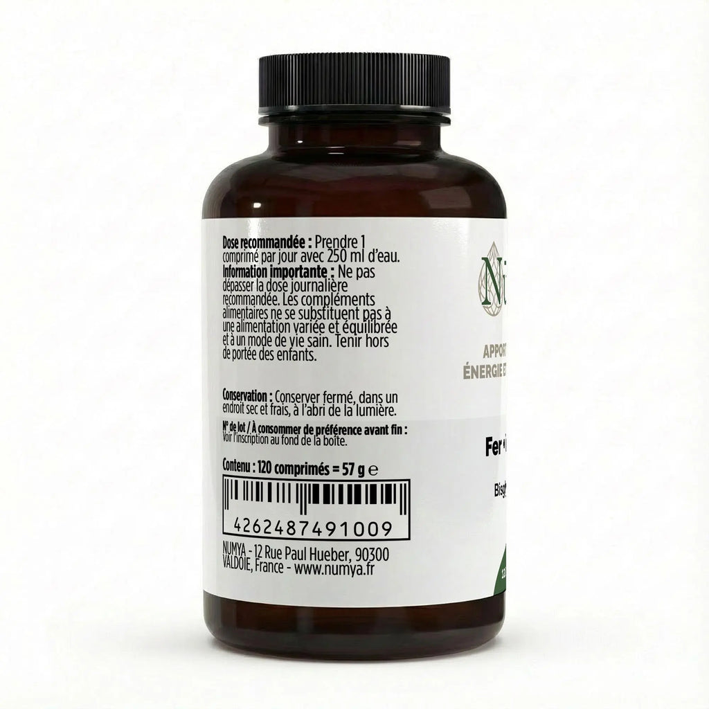 Fer + Vitamine C - 120 comprimés vegan ChanceToBrand