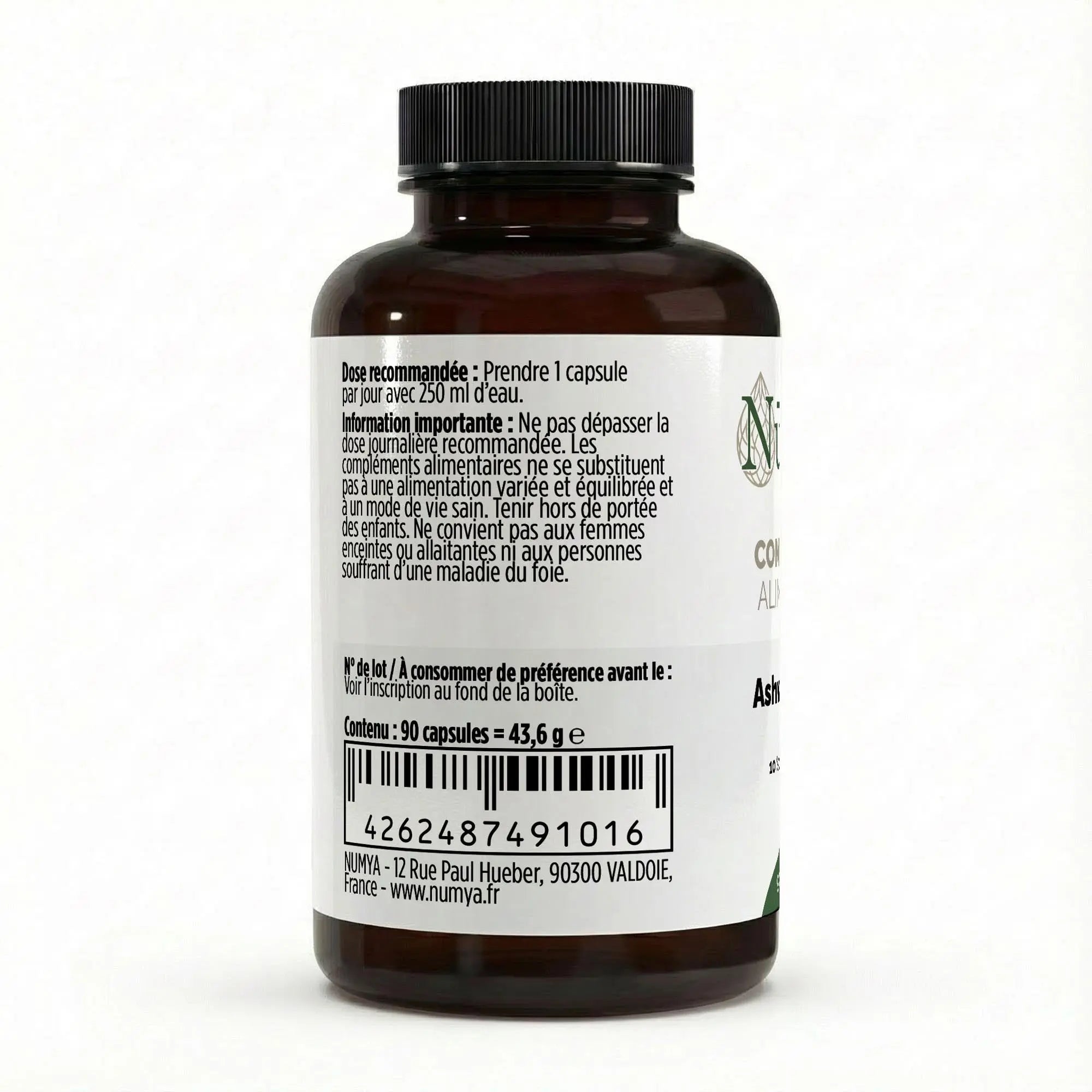 Ashwagandha (10% Withanolides) - 90 gélules vegan ChanceToBrand
