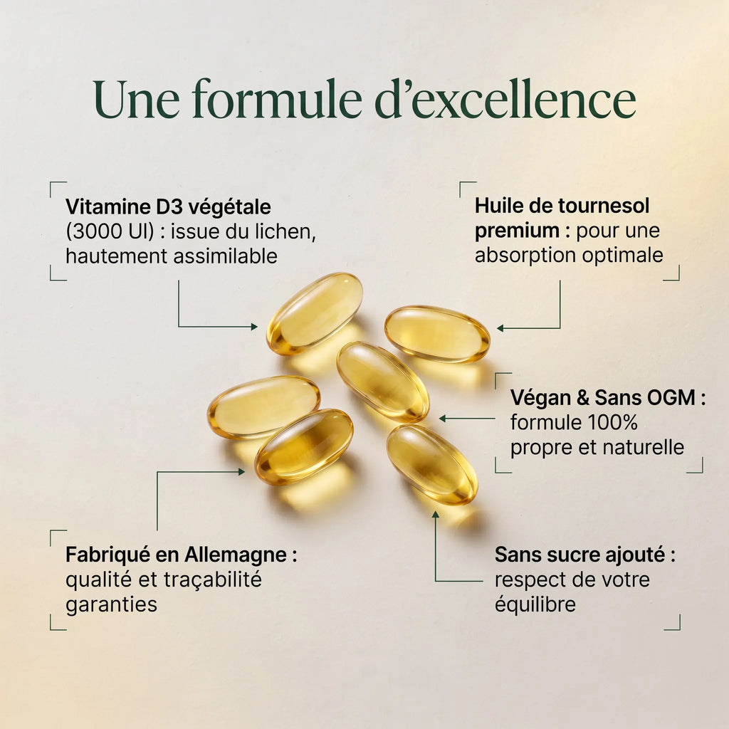 Vitamine D3 3000 UI - 60 Softgels vegan ChanceToBrand