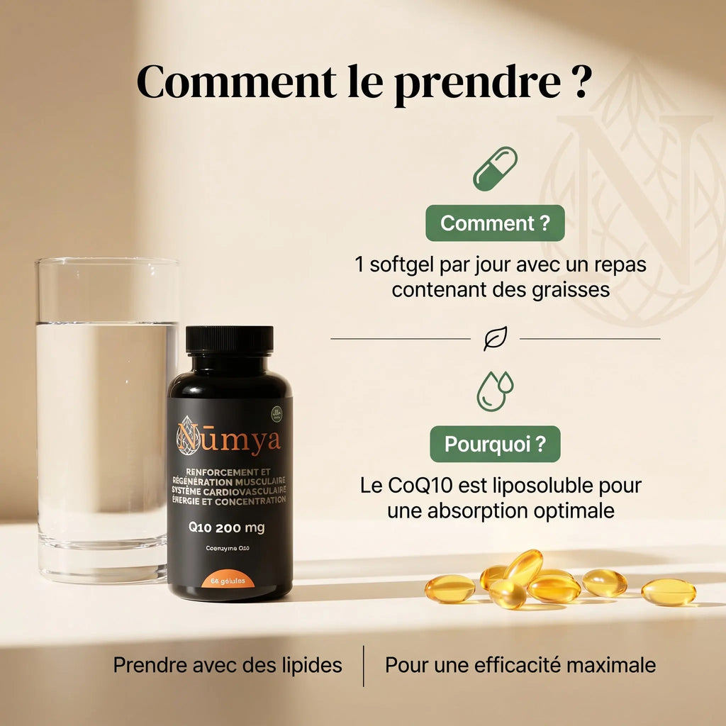 Coenzyme Q10 200 mg - 60 Softgels Certifié Halal ChanceToBrand