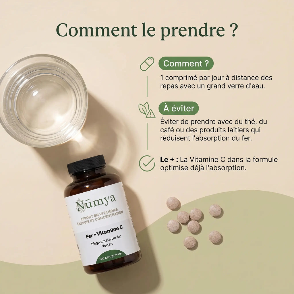 Fer + Vitamine C - 120 comprimés vegan ChanceToBrand