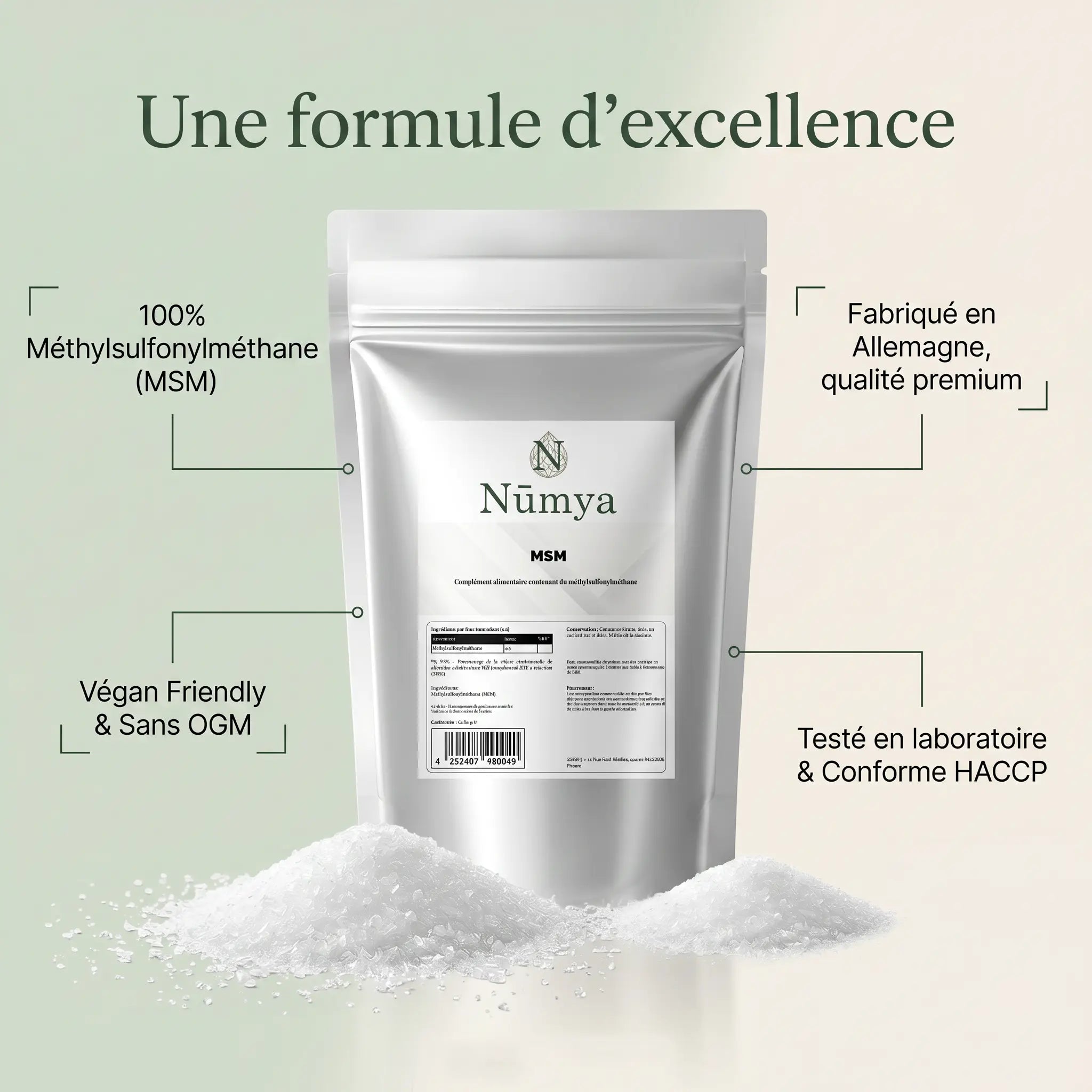 Poudre de MSM - 500 g ChanceToBrand