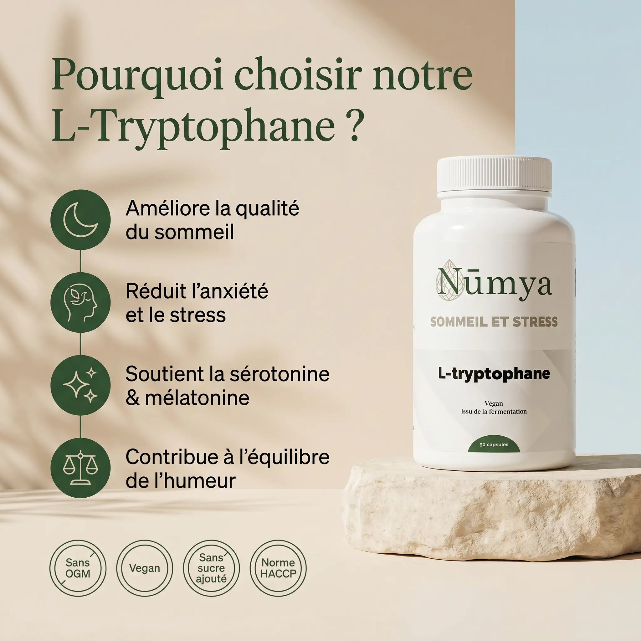 L-Tryptophane - 90 gélules ChanceToBrand