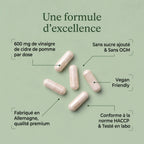 Extrait de Vinaigre de Cidre (600 mg/gélule) - 120 gélules vegan ChanceToBrand