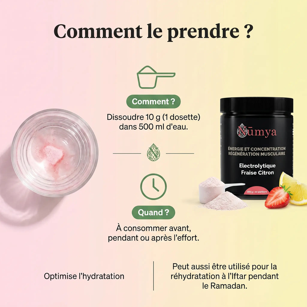 Électrolytes en Poudre Fraise Citron - 300 g ChanceToBrand