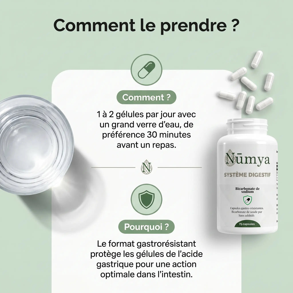 Bicarbonate de Soude Gastrorésistant - 120 gélules ChanceToBrand